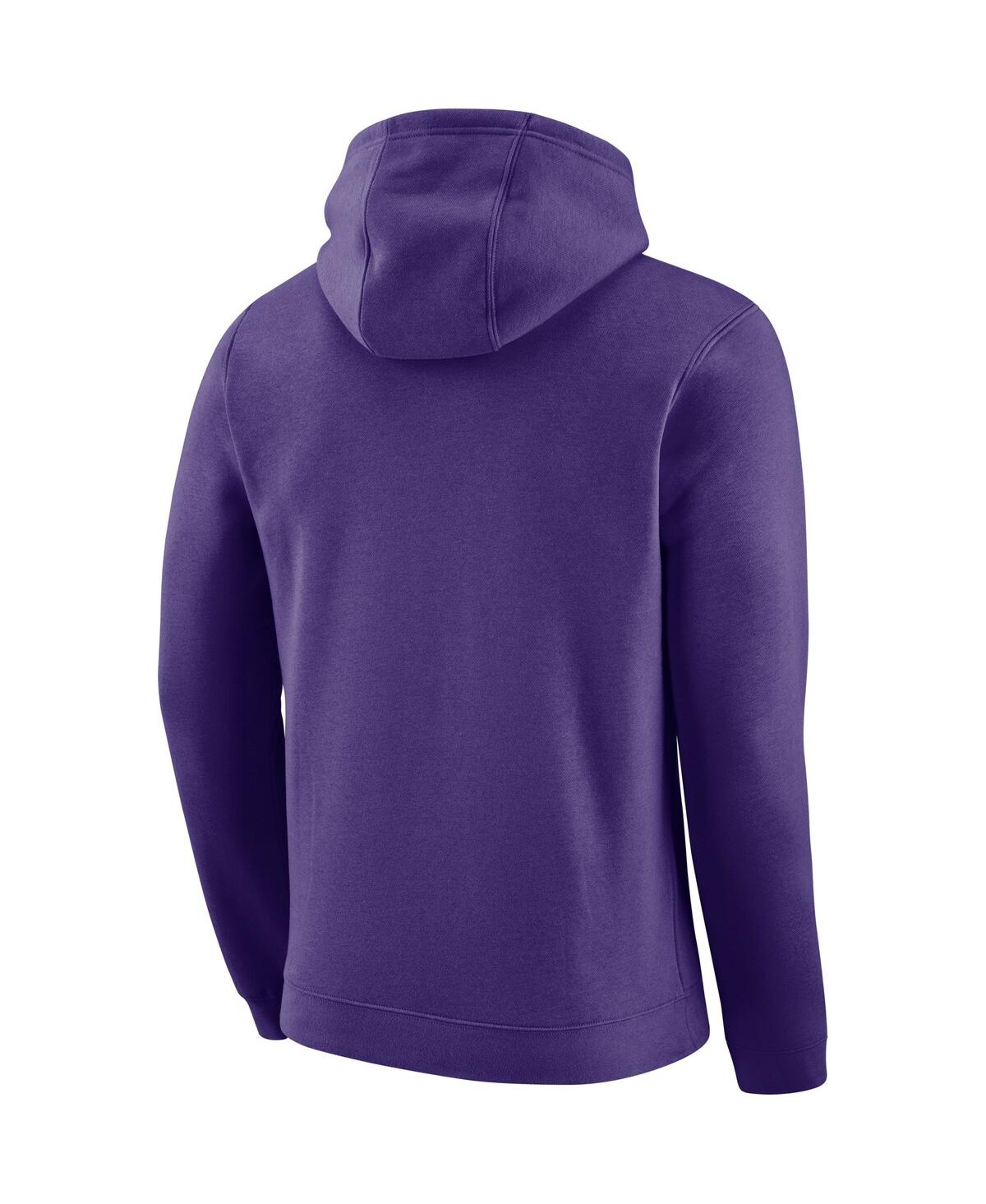 Men's NikeLsu Tigers Vault Club Fleece Pullover Hoodie - Purple