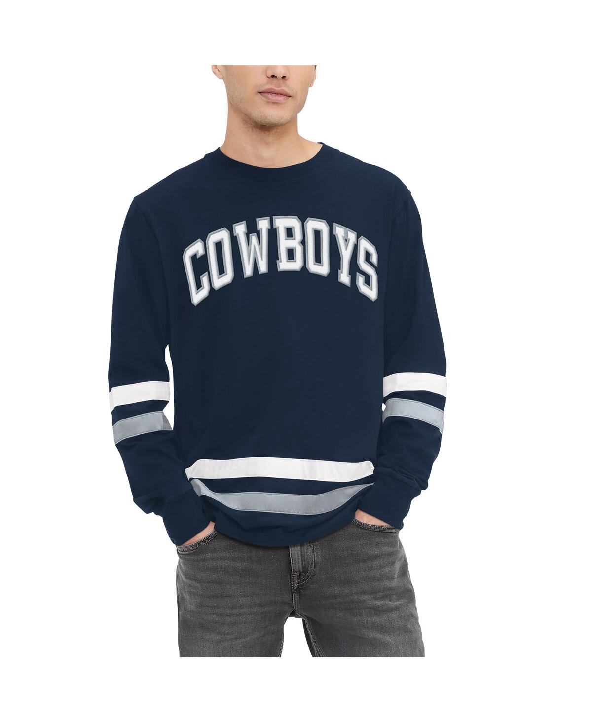 Shop Tommy Hilfiger Men's  Navy Dallas Cowboys Nolan Long Sleeve T-shirt