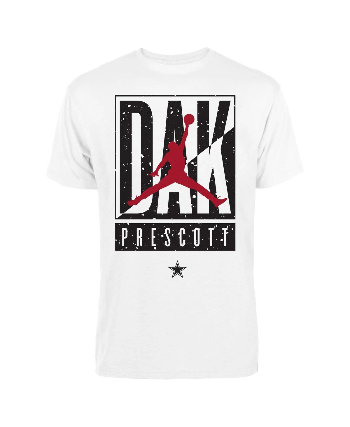 Jordan Men's  Dak Prescott White Dallas Cowboys Cut Box Graphic T-shirt