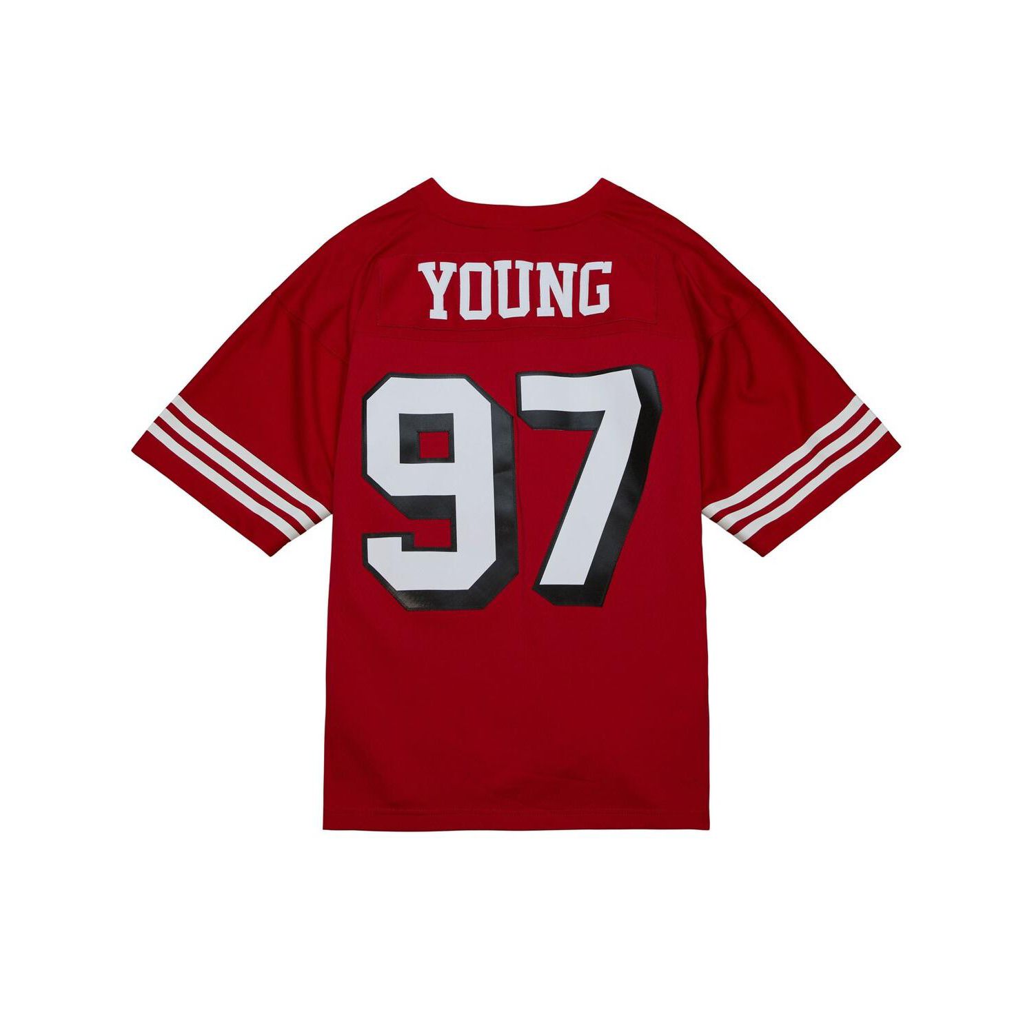 Men's Bryant Young Scarlet Distressed San Francisco 49ers Legacy Replica Jersey