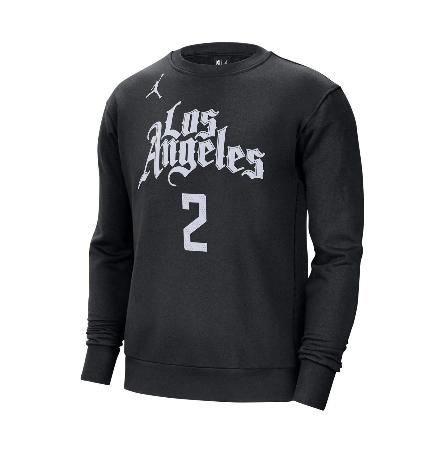 Мужская толстовка Jordan Kawhi Leonard Black LA Clippers Statement Name and Number Pullover — фото 2