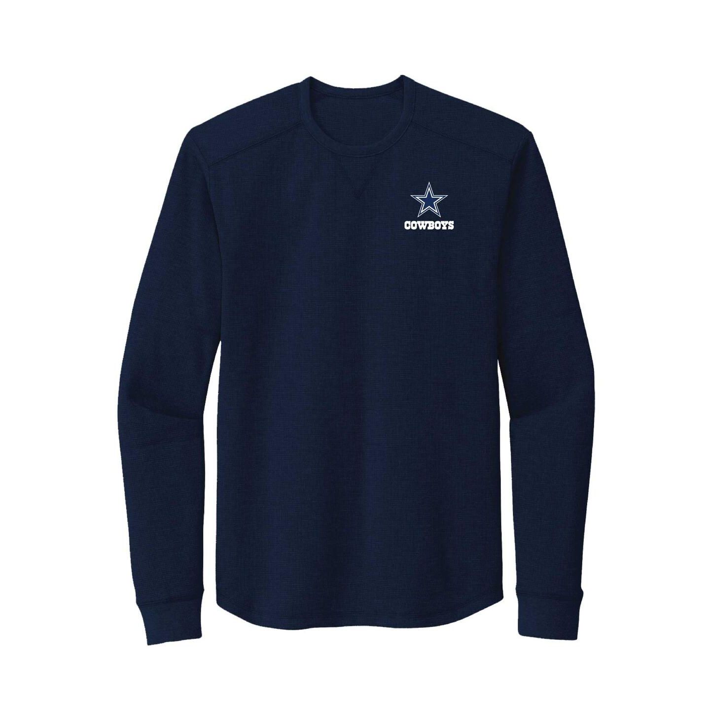 Мужская футболка Dunbrooke Navy Dallas Cowboys Cavalier Long Sleeve — фото 1