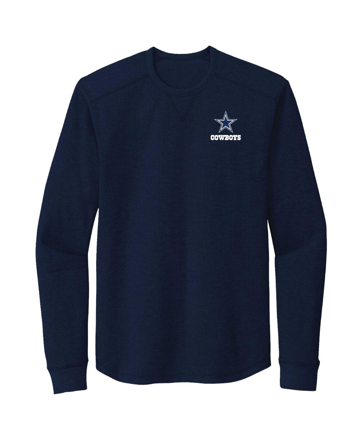 DUNBROOKE MEN'S DUNBROOKE NAVY DALLAS COWBOYS CAVALIER LONG SLEEVE T-SHIRT 