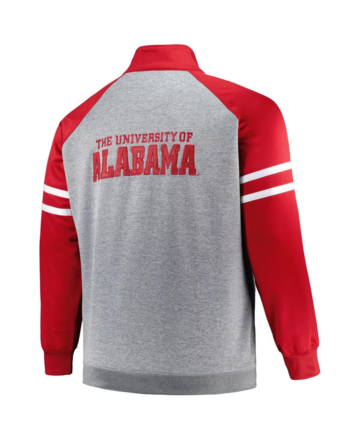 Shop Profile Men's  Crimson Alabama Crimson Tide Big And Tall Fleece Full-zip Jacket