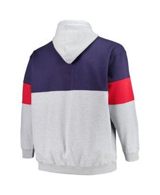 Men's Navy, Red New Orleans Pelicans Big and Tall Pullover Hoodie