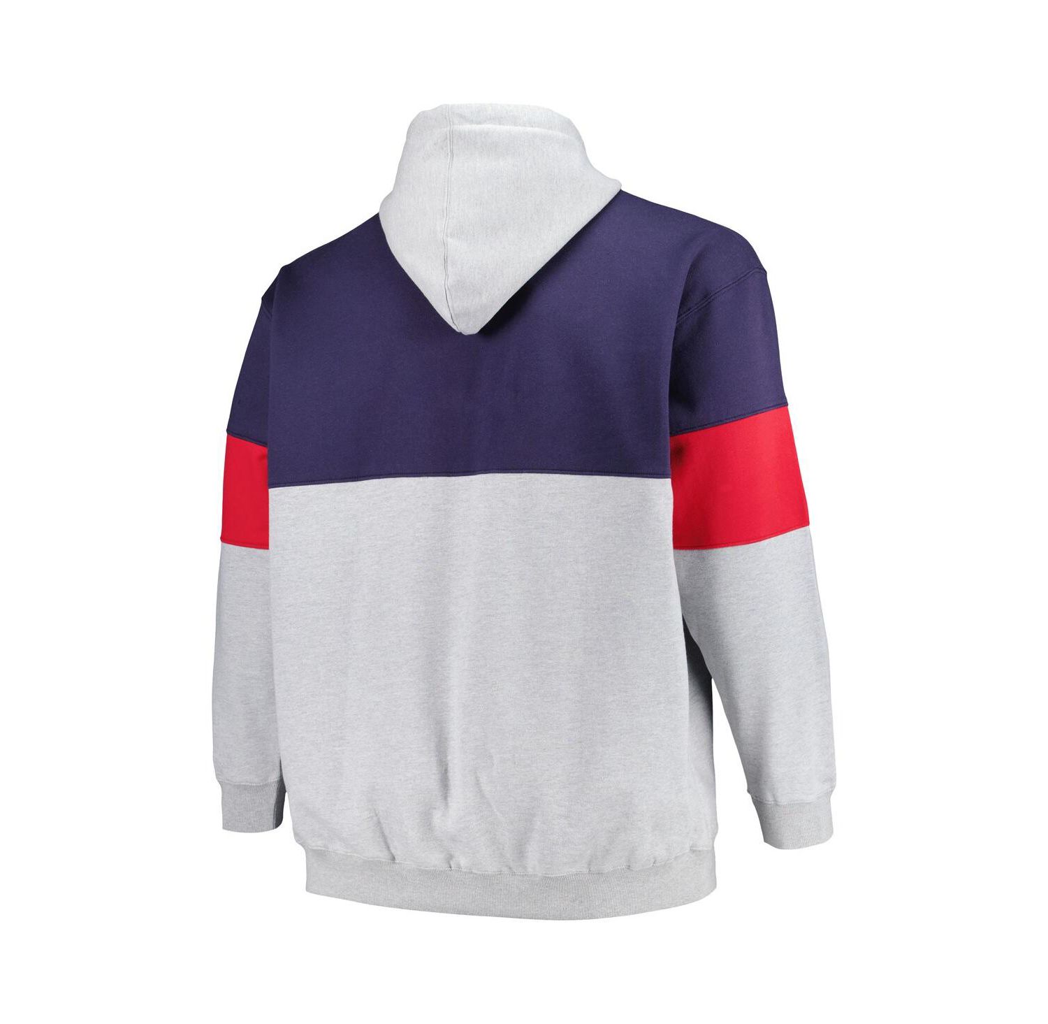 Men's Navy, Red New Orleans Pelicans Big and Tall Pullover Hoodie