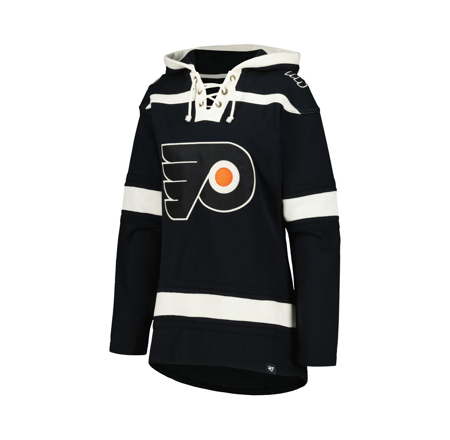 Women's Black Philadelphia Flyers Superior Lacer Pullover Hoodie