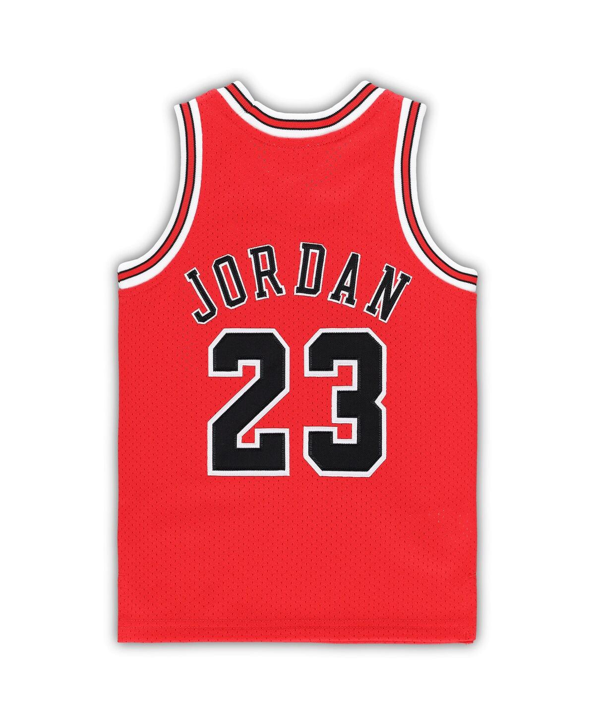 Toddler Boys and Girls Mitchell & Ness Michael JordanChicago Bulls 1997/98 Hardwood Classics Authentic Jersey - Red