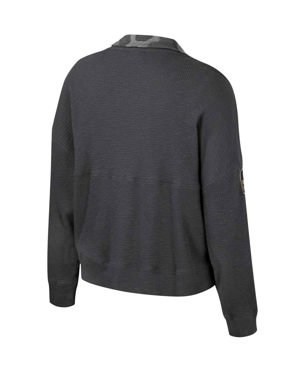 Colosseum Heather Charcoal Michigan Wolverines Oht Military Appreciation Payback Henley Thermal Swe In Heather Charcoal