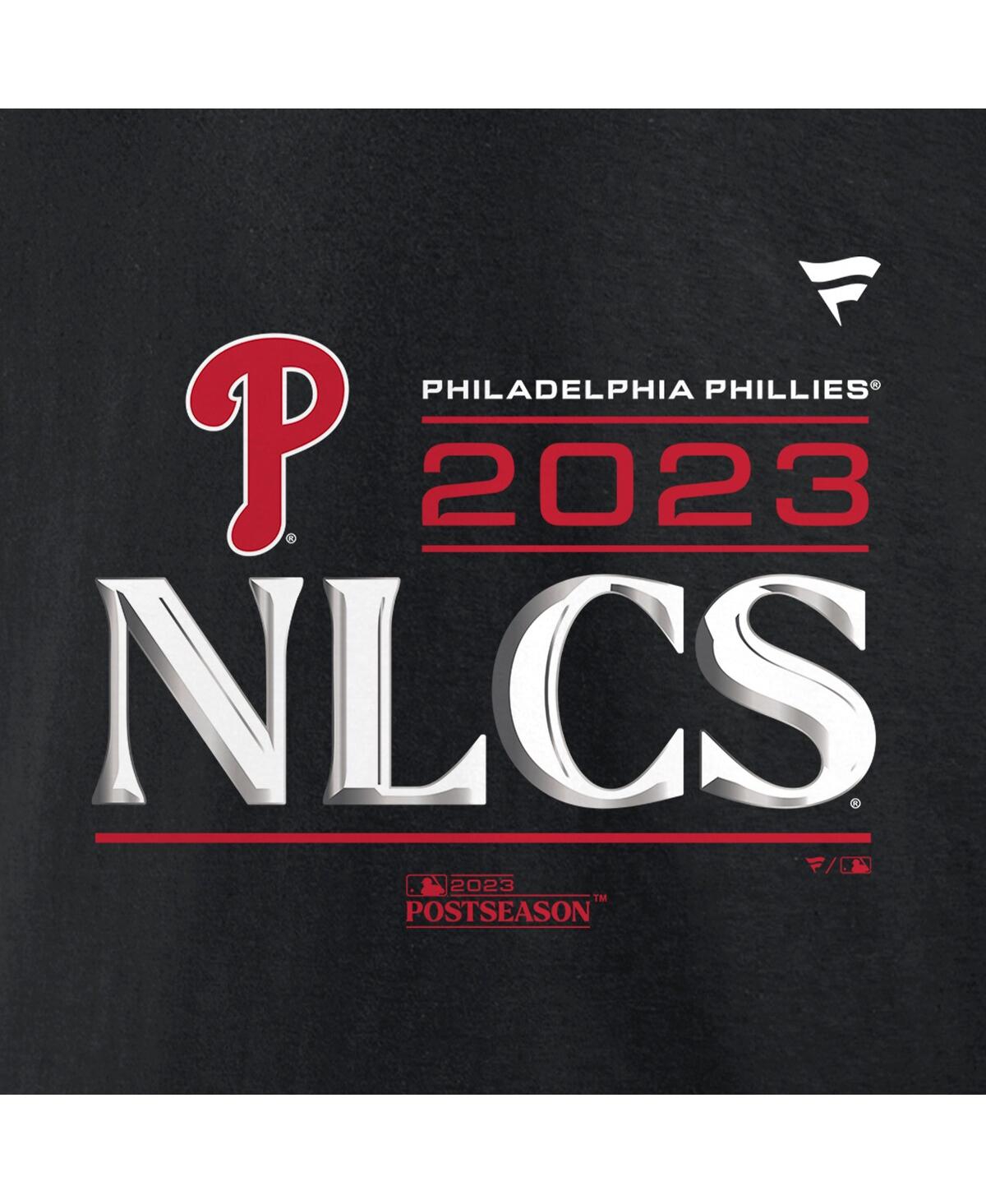 Shop Fanatics Men's  Black Philadelphia Phillies 2023 Division Series Winner Locker Room Big And Tall T-sh
