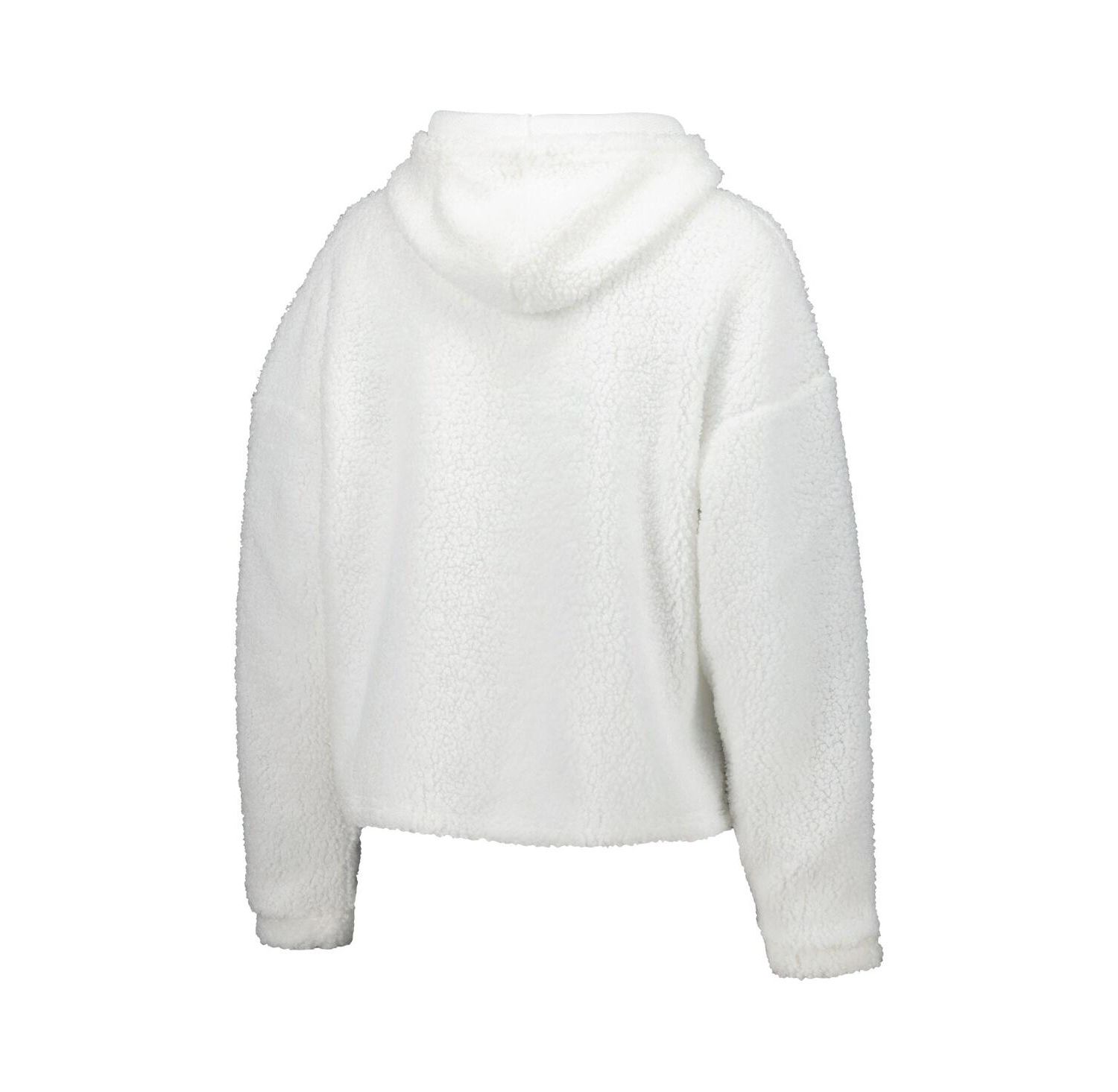 Women's White Dallas Cowboys Fluffy Pullover Sweatshirt and Shorts Sleep Set