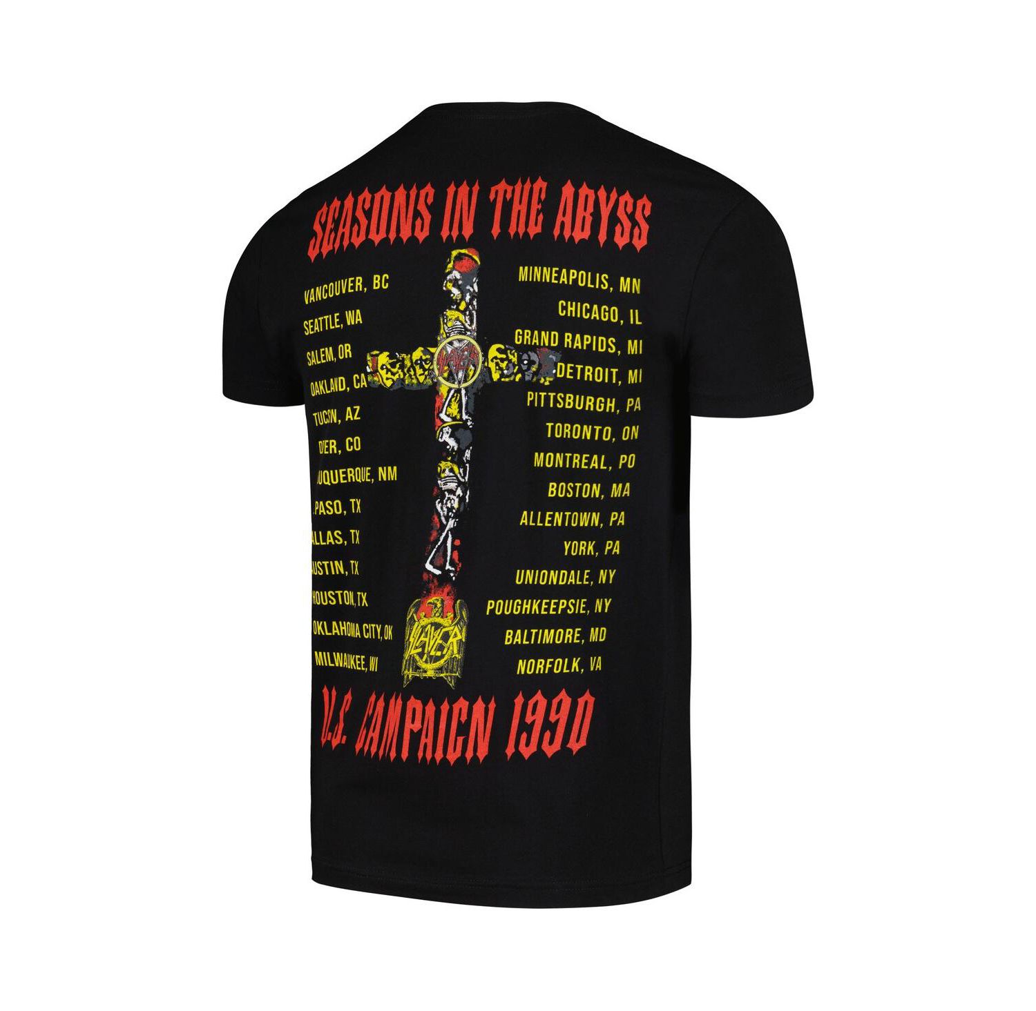 Men's Black Slayer Sia Graphic Tour T-shirt