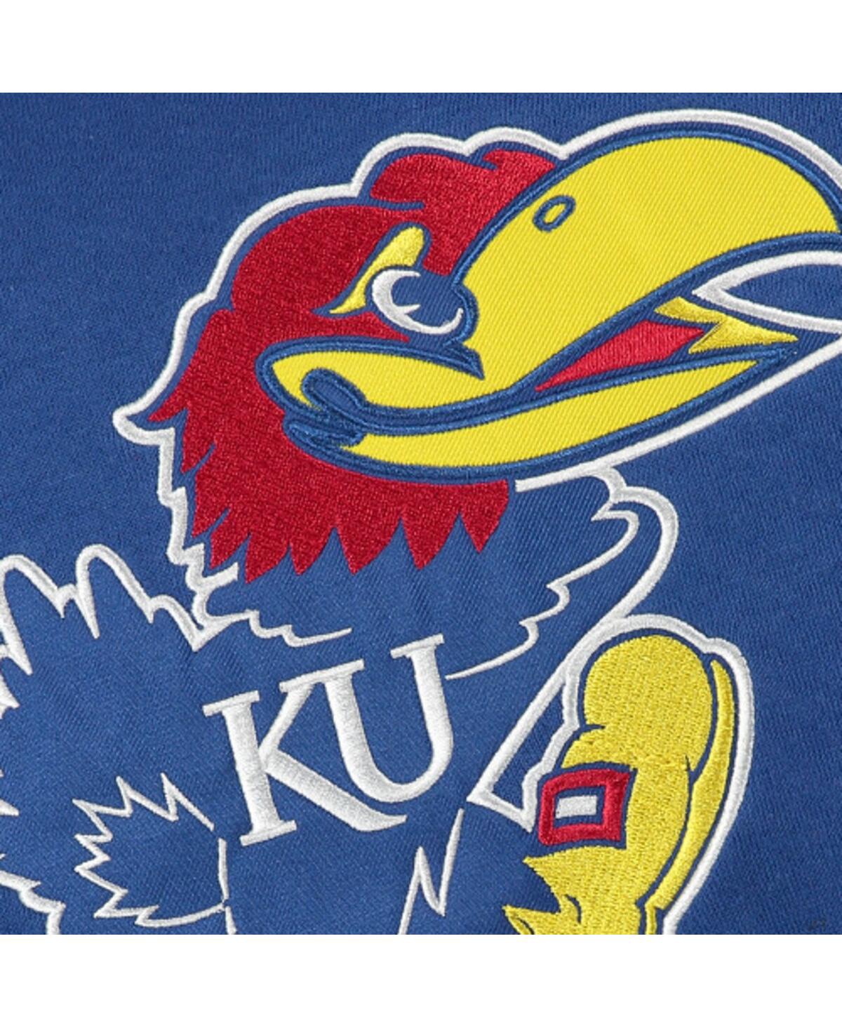 Colosseum Big Boys  Royal Kansas Jayhawks Big Logo Pullover Hoodie In Royal