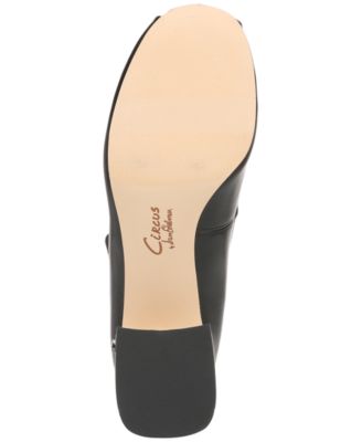  Della Lace-Up Block-Heel Ballet Pumps