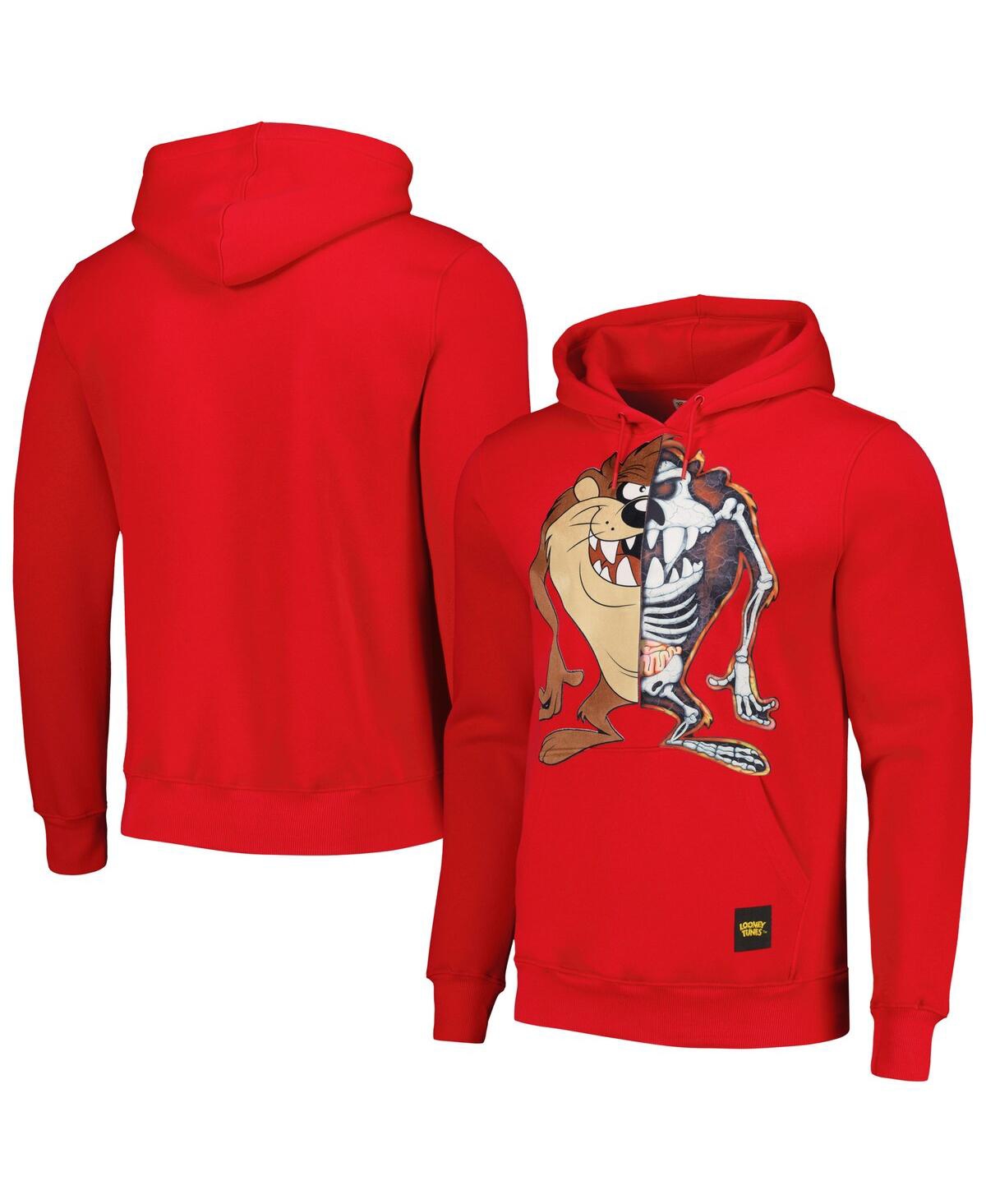 Freeze Max Men's And Women's  Red Looney Tunes Skeleton Taz Pullover Hoodie