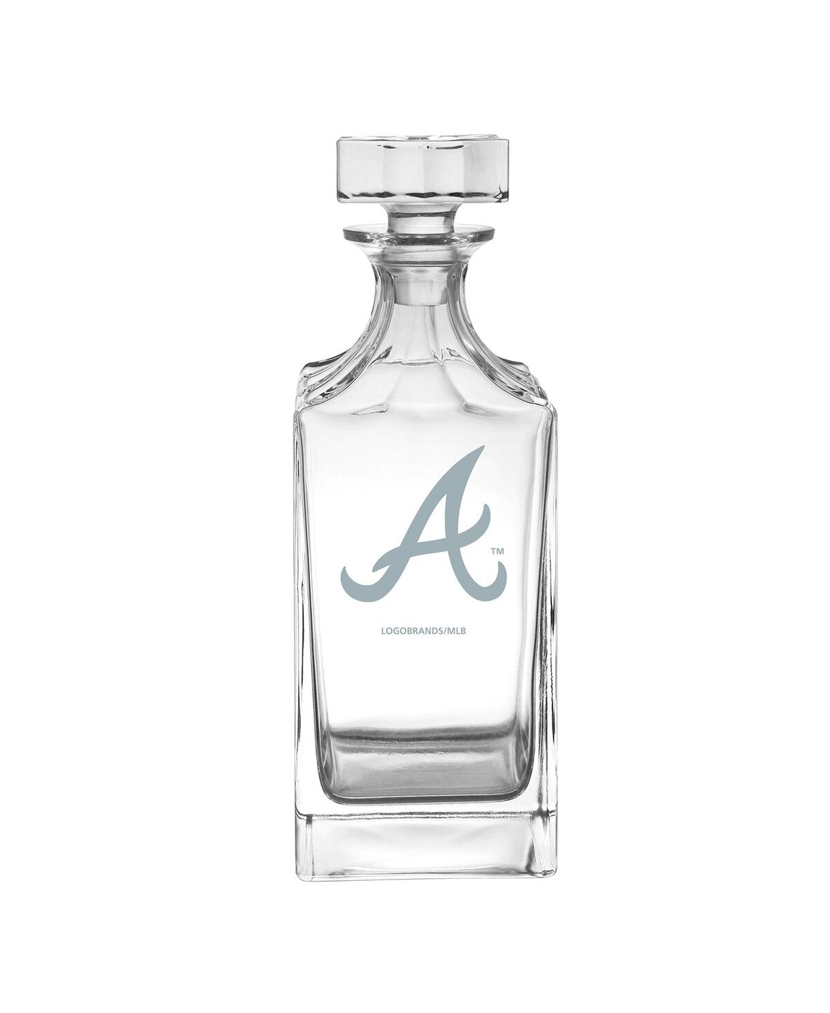 Logo Brands Atlanta Braves Etched Decanter In Clear