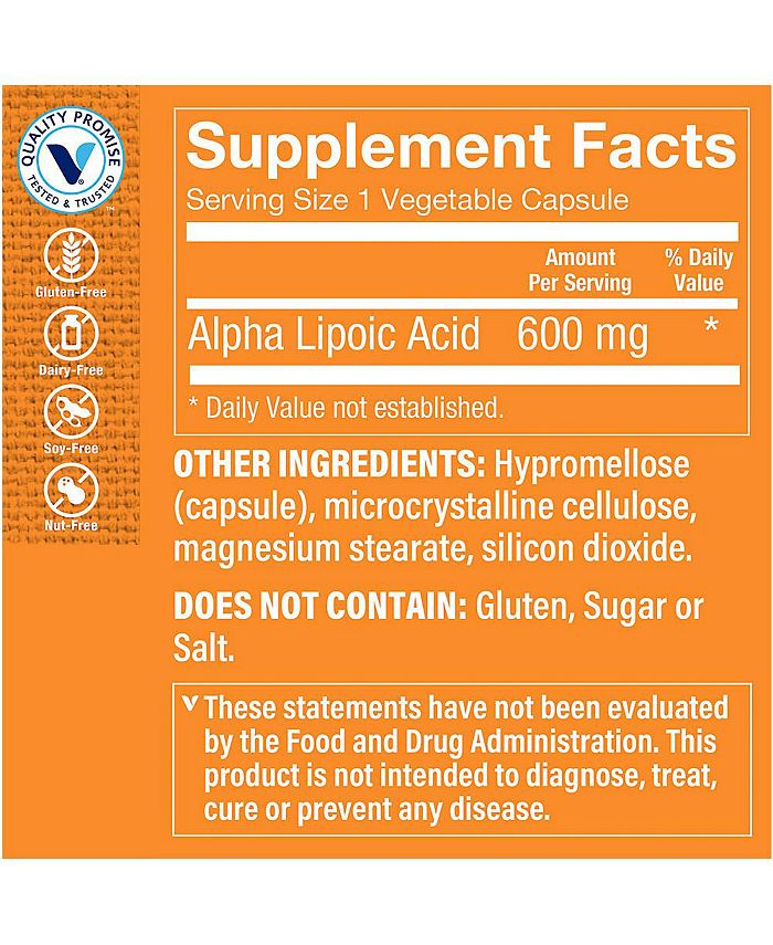 The Vitamin Shoppe Alpha Lipoic Acid Antioxidant & Cellular Support