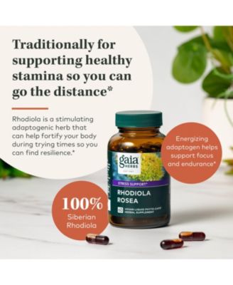Rhodiola Rosea - Stress Support Supplement Traditionally for Supporting Healthy Stamina and Endurance - With Siberian Rhodiola Root Extract - 120 Liquid Phyto-Capsules (60-Day Supply)