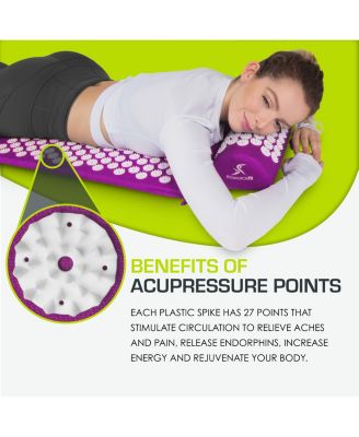 Acupressure Mat and Pillow Set