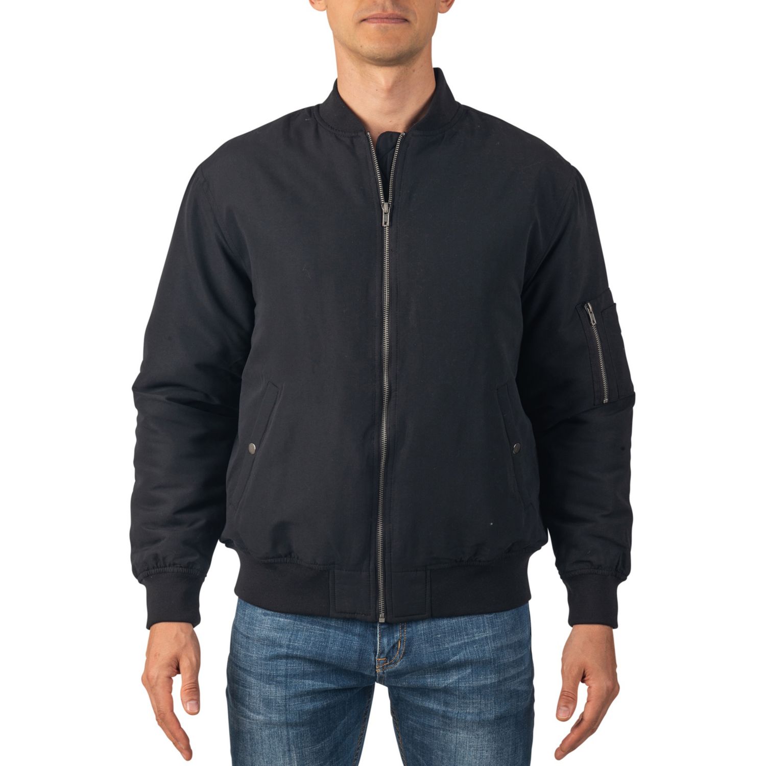 Men's Damon Bomber Jacket | Warm Quilted Flight Jacket with Pockets – Stylish Windbreaker for Casual & Layering | Versatile Outerwear
