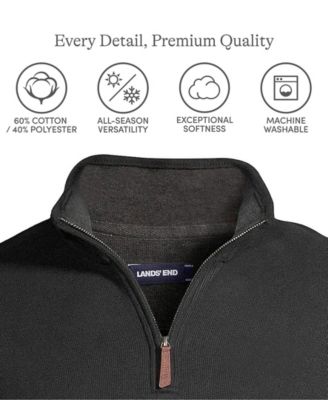 Men's Bedford Rib Quarter Zip Sweater