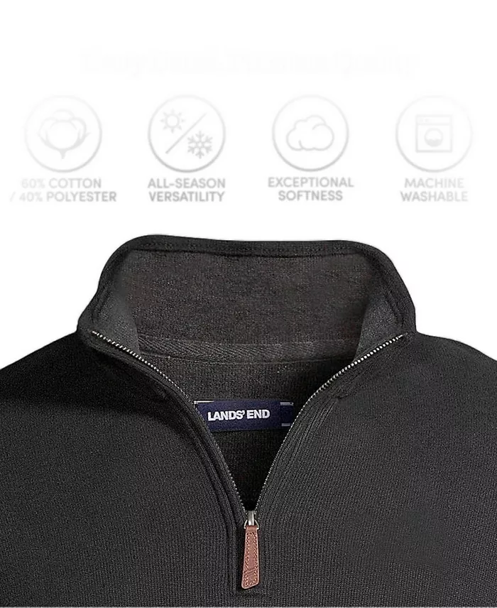 Men's Bedford Rib Quarter Zip Pullover Sweater - thumbnail 10