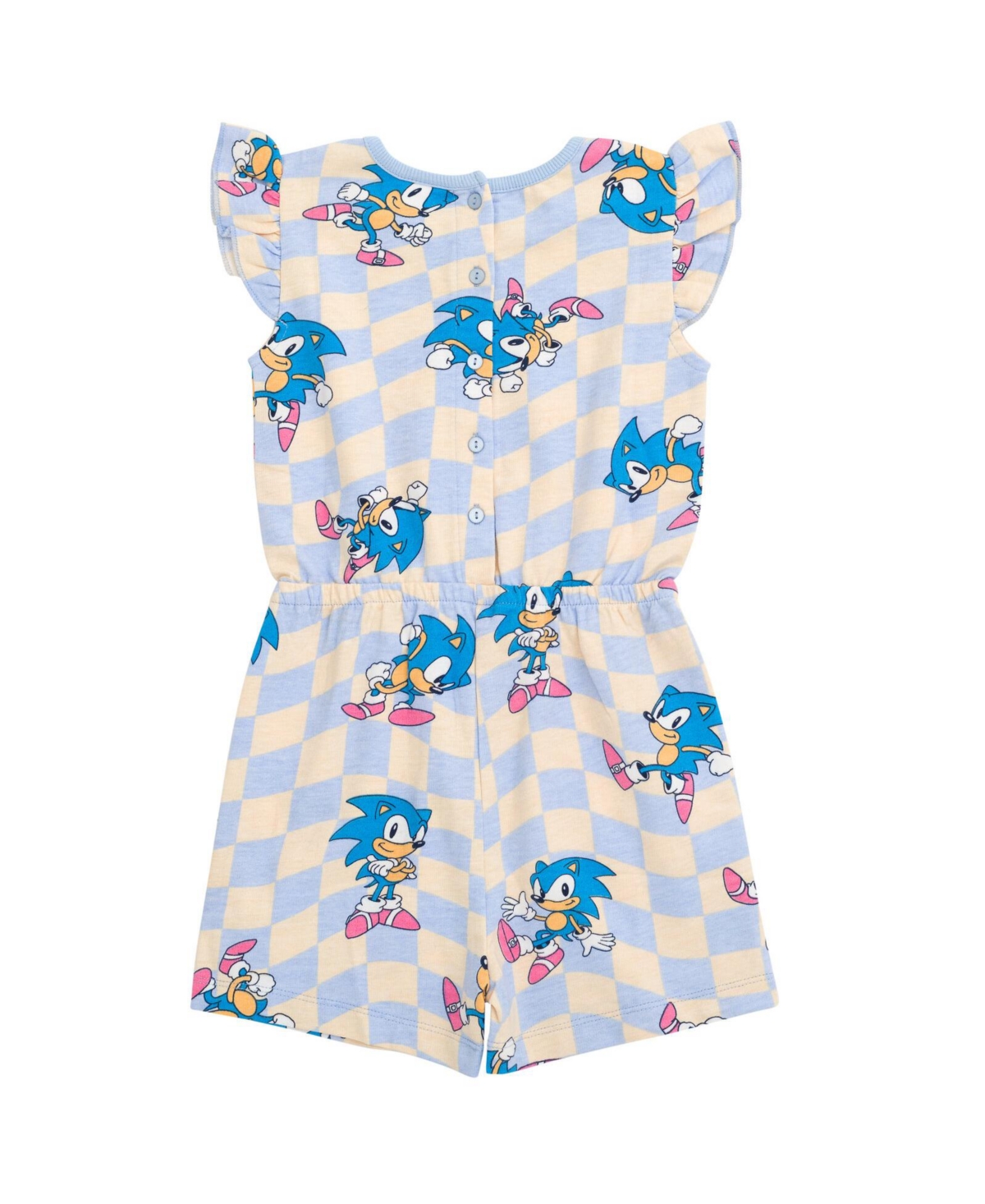 Sega Sonic the Hedgehog Girls Romper Little Kid to Big Kid