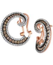 Macy's chocolate shop diamond earrings