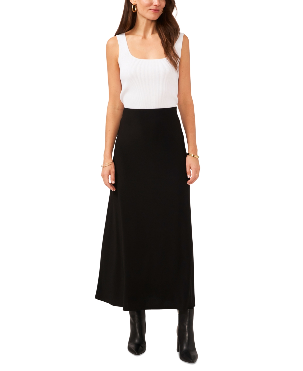 Vince Camuto Women's Solid Pull On Skirt