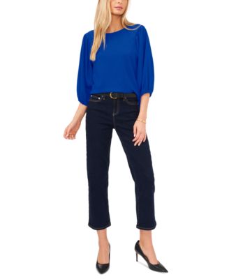 Women's Puff 3/4-Sleeve Knit Top
