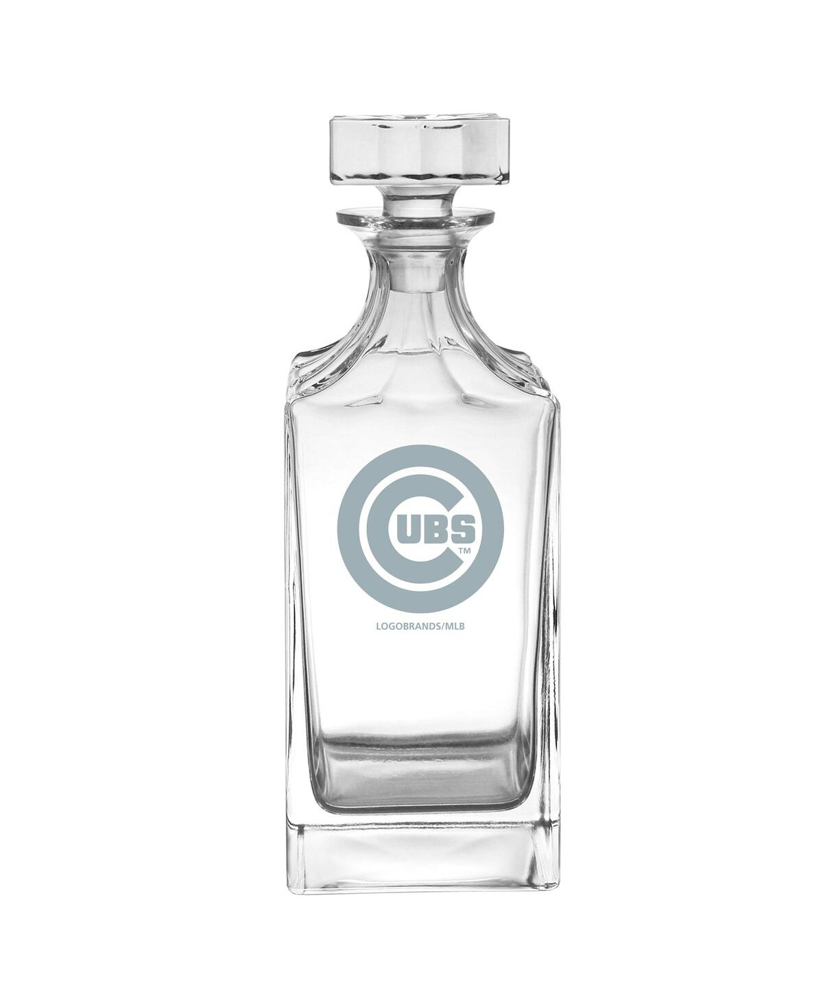 Logo Brands Chicago Cubs Etched Decanter In Clear