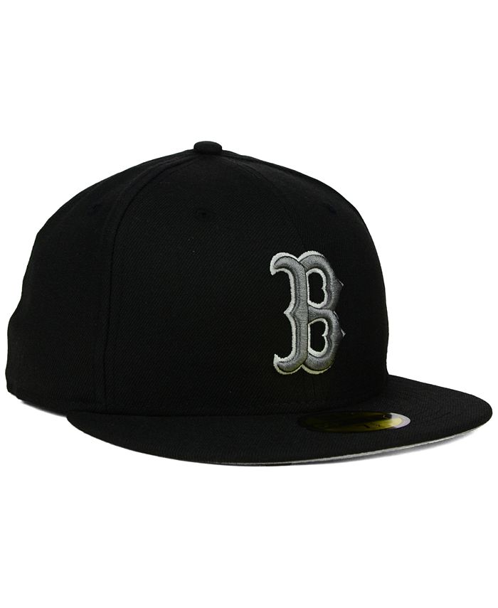 New Era Boston Red Sox Black Graphite 59FIFTY Cap - Macy's