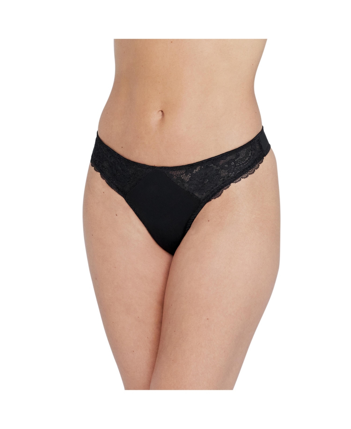 Skarlett Blue Women's Minx No-show Comfortable Lace Thong In Black