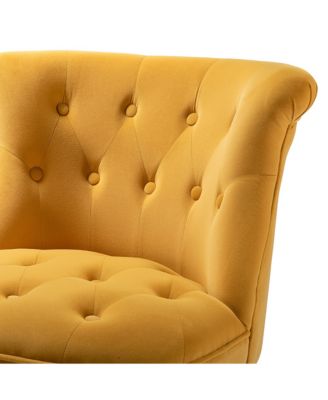 Upholstered Paolino Accent Chair with Button-tufted Back