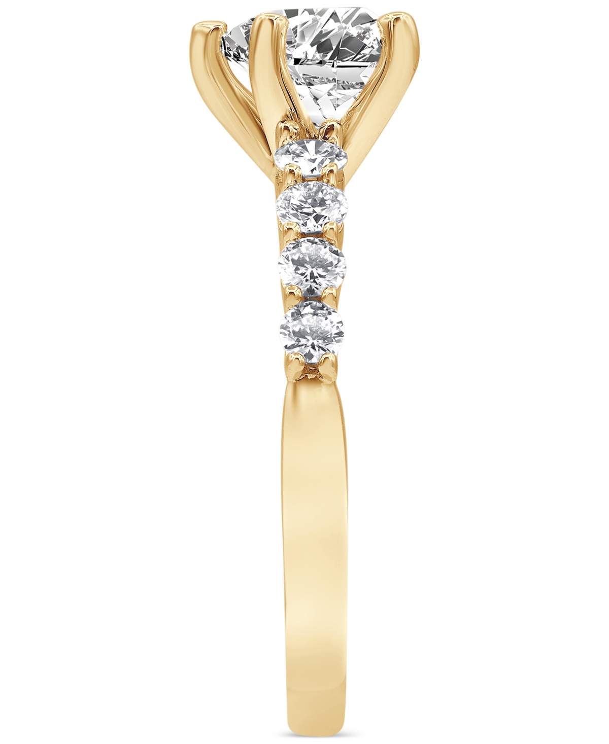 Badgley Mischka Certified Lab Grown Diamond Heart Engagement Ring (2 ct. t.w.) in 14k Gold
