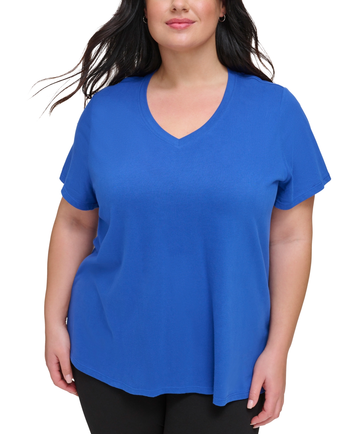 Calvin Klein Performance Embroidered Logo T-shirt, Xs-3x In Mazarin Blue
