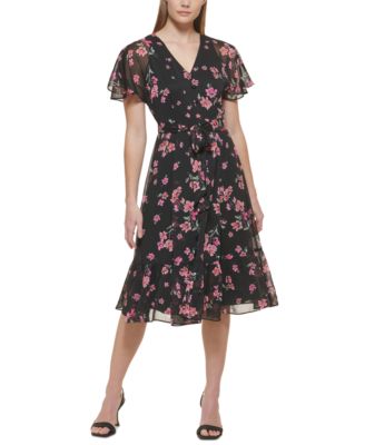 Macy's calvin klein floral dress hotsell