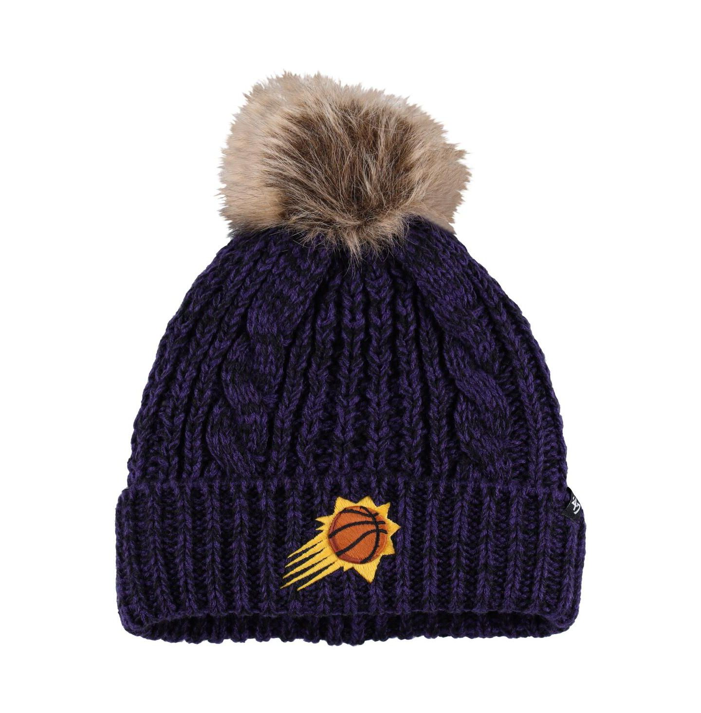 Женская шапка '47 Brand Purple Phoenix Suns Meeko Cuffed Knit Hat with Pom — фото 1
