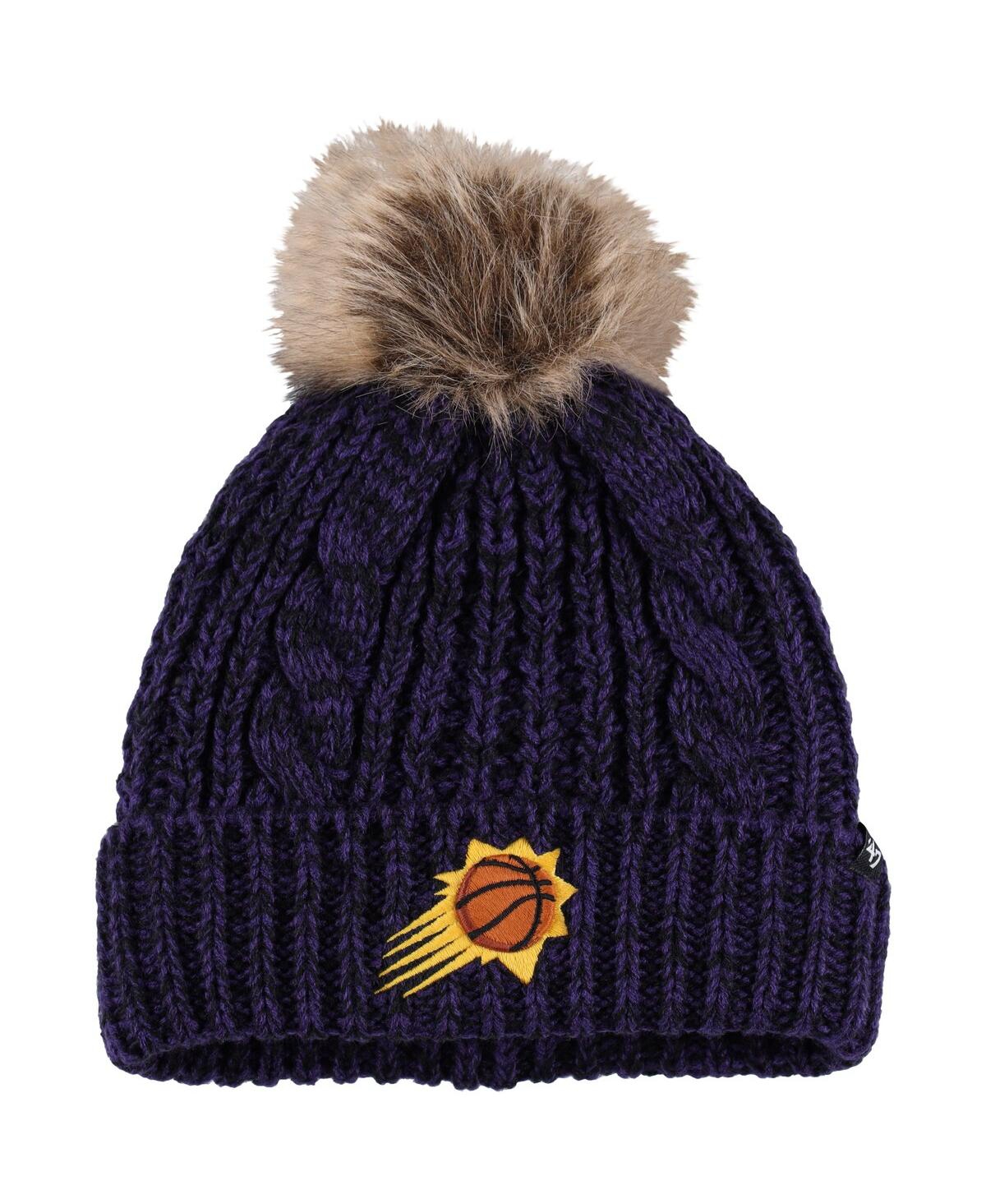 47 Brand Women's ' Purple Phoenix Suns Meeko Cuffed Knit Hat With Pom