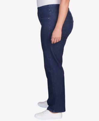 Plus Size Pull On Denim Pants