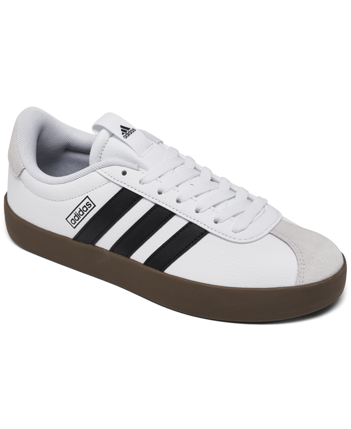 Shop Adidas Originals Women's Vl Court 3.0 Casual Sneakers From Finish Line In White,core Black,gray