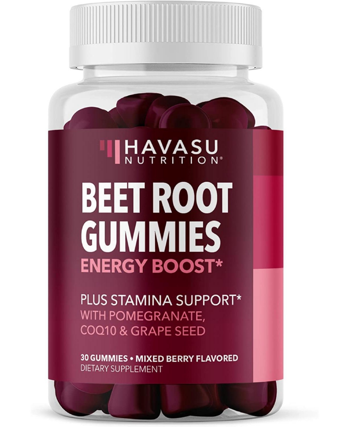 Beet Root + COQ10 Gummies with Pomegranate Extract - Nitric Oxide Booster for Vascular Health and Energy
