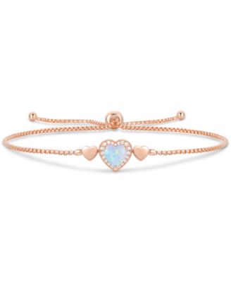 3-Pc. Set Amethyst (2-1/8 ct. t.w.) & Lab-Grown White Sapphire (1/3 ct. t.w.) Heart Ring, Pendant & Bracelet in 14k Gold-Plated Sterling Silver (Also in Lab-Grown Ruby & Lab-Grown Opal)