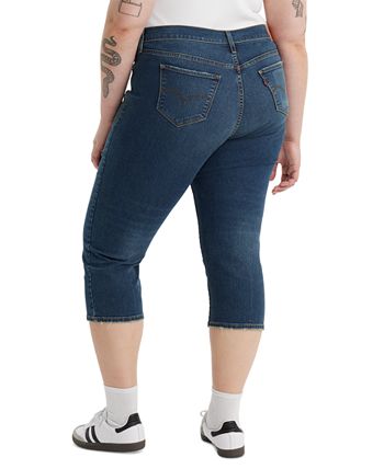 Levi capri jeans plus size shop