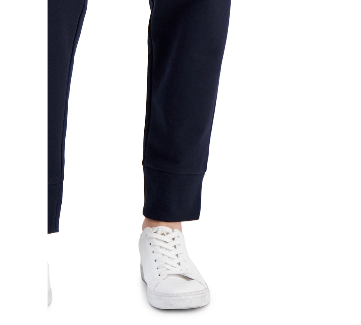 Shop Tommy Hilfiger Women's Embroidered Joggers In Navy