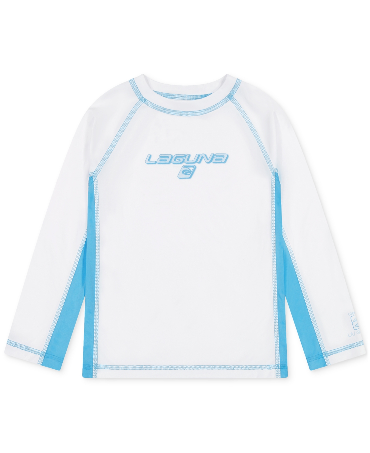 Laguna Little Boys Sundown Stripe Out 2-Pc. Swim Top & Swim Trunks Set