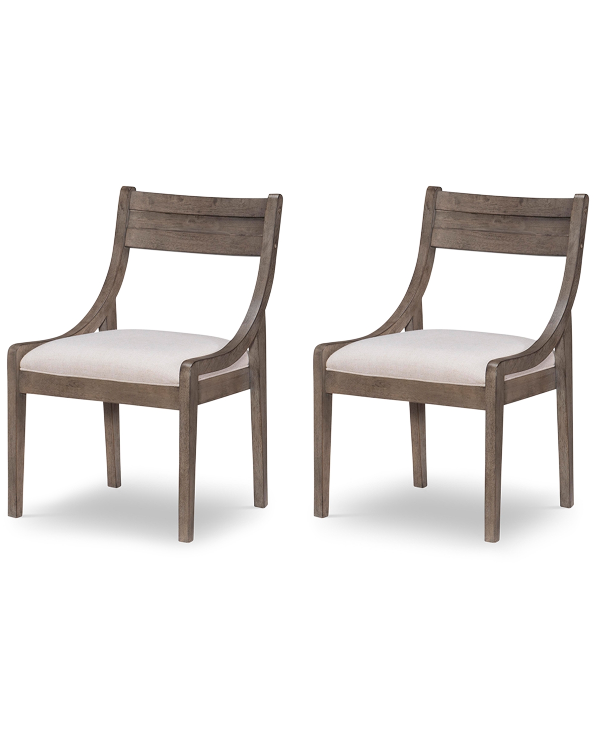 Macy's Greystone Ii Sling Back Side Chair 2pc Set