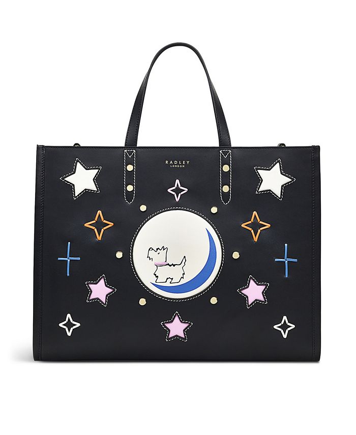 Radley London To The Moon Medium Leather Zip Top Satchel Macy s