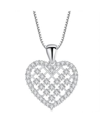 Hollywood Sensation Crystal Heart Necklace for Women - Macy's