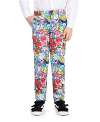 Toddler and Little Boys SpongeBob Frenzy Slim Fit Suit Set